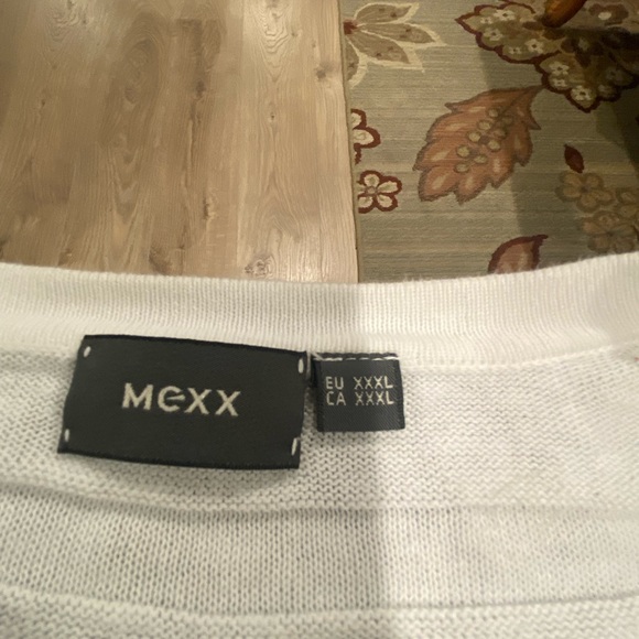 MEXX Linen / Cotton v neck sweater oversized xxxl - Picture 3 of 4